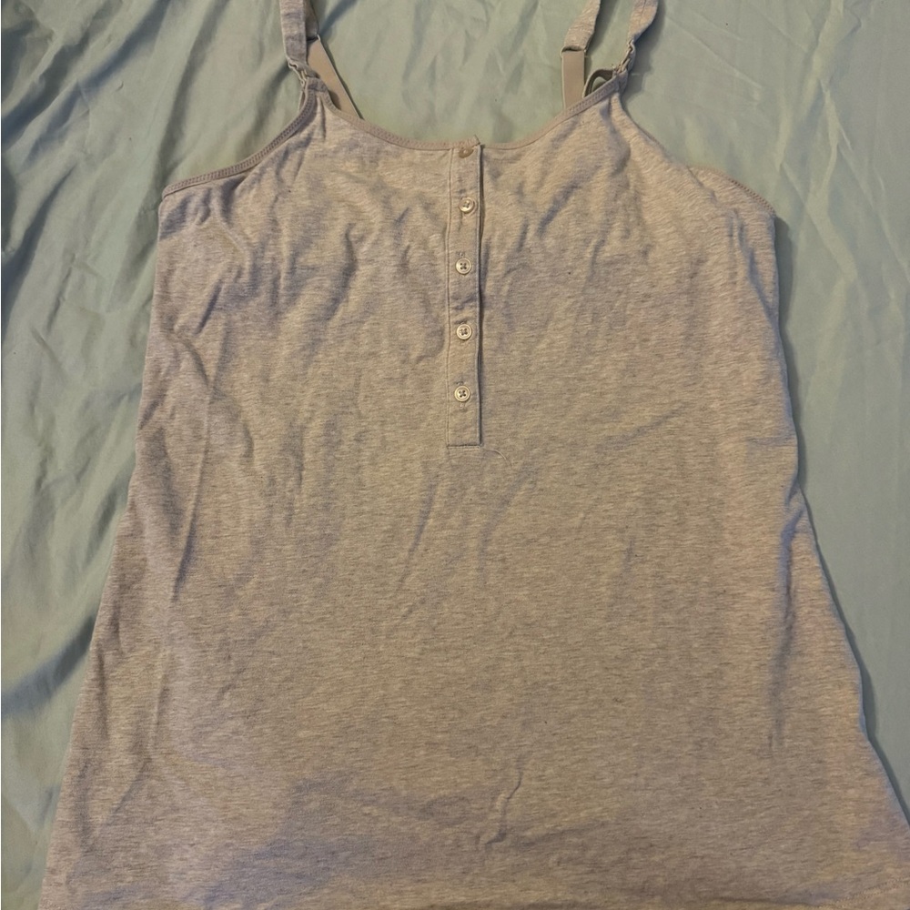 Gray Women's Nursing Tank Top